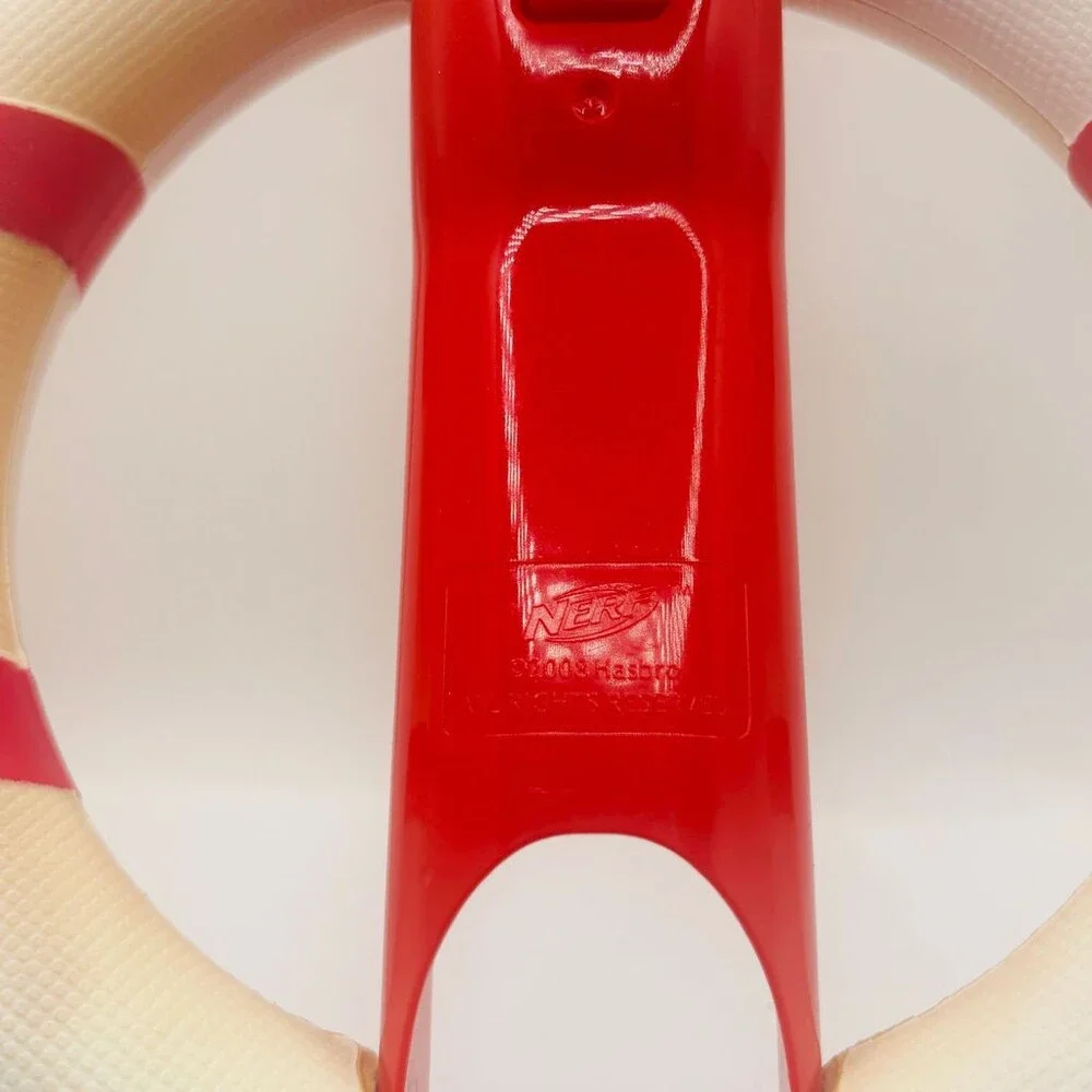 OEM White Red Nerf Wii Wheel Steering Accessory for Nintendo Wii Controller